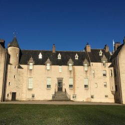 Drum castle from the front lawn