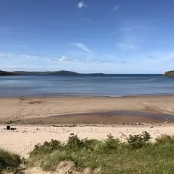 Gruinard Beach Scotland in August