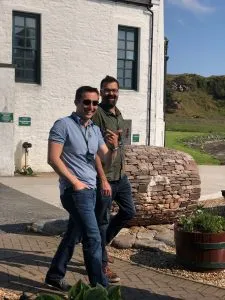 Ardbeg Distillery in Scotland in June